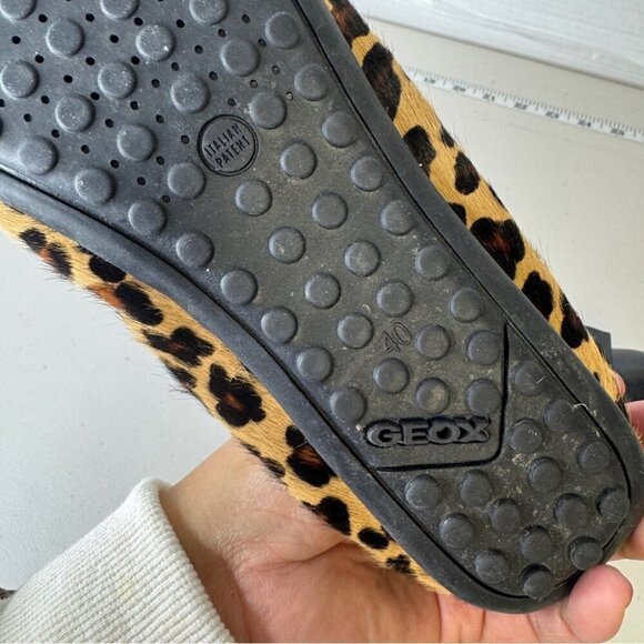 Geox Respira Italian Leopard Animal Print Womens Ballet Flats Size 40 - Picture 10 of 13